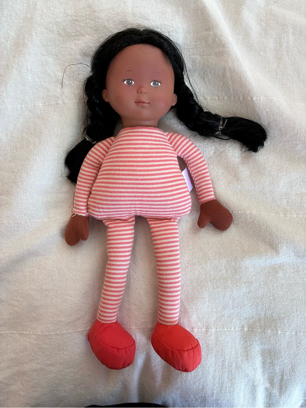 Corolle Soft Body Doll Black African American Brown Melanin Girl Child Toy 2005 - Picture 2 of 7